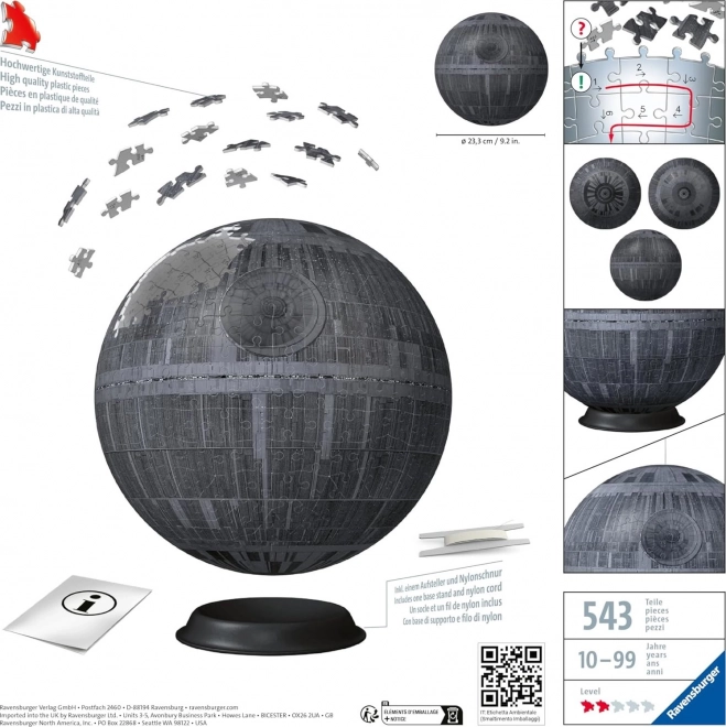 RAVENSBURGER Puzzle-Ball Star Wars: Gwiazda Śmierci 540 elementów