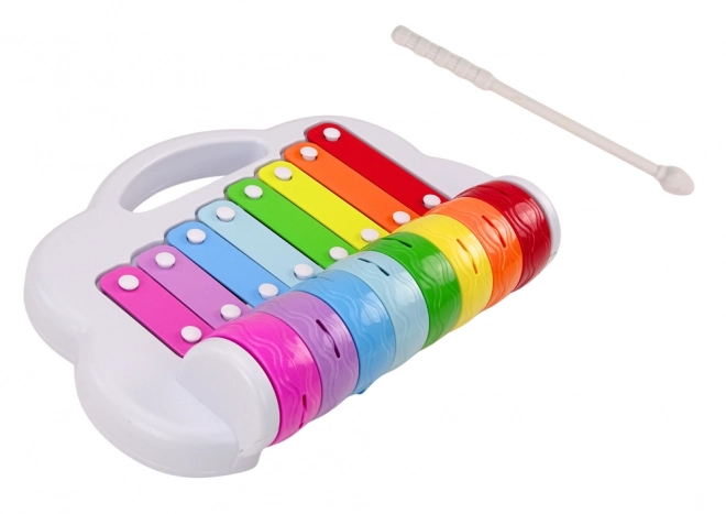 Tęczowe Cymbałki Edukacyjny interaktywny instrument dziecięcy Kolorowe