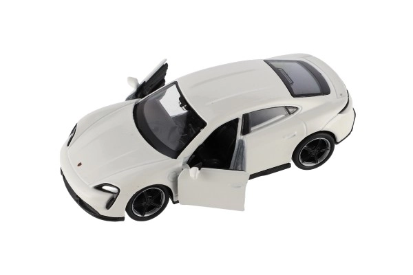 Auto Welly Porsche Taycan Turbo S metalowy/plastikowy 12cm 4 kolory na wyciąganym napędzie 12szt w pudełku