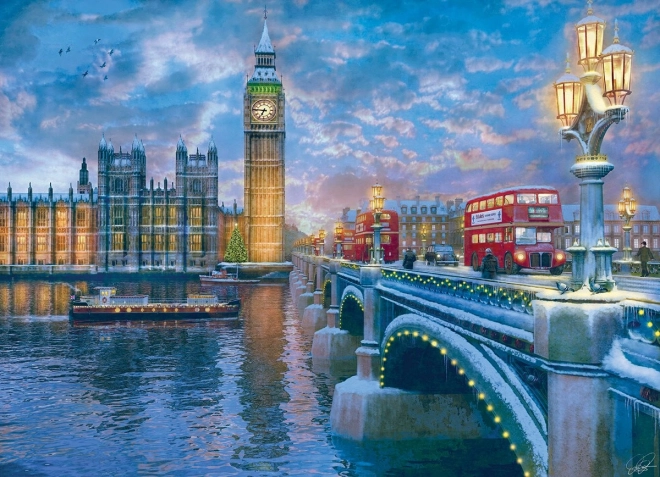 Puzzle Wigilijny wieczór w Londynie 1000 elementów