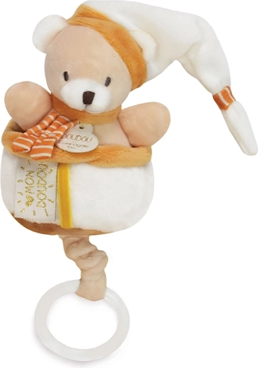 Doudou pluszowa muzyczna zabawka miś 20 cm dla niemowląt