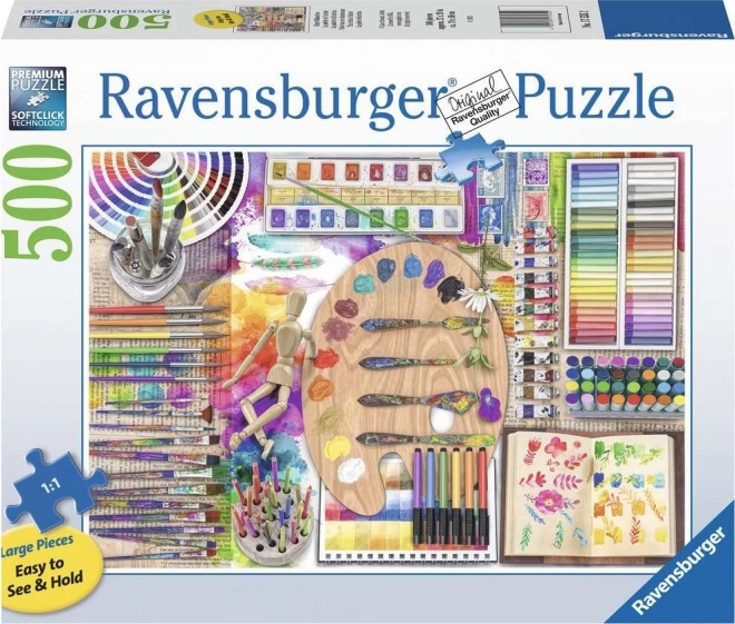 RAVENSBURGER Puzzle Paleta Artysty XXL 500 elementów