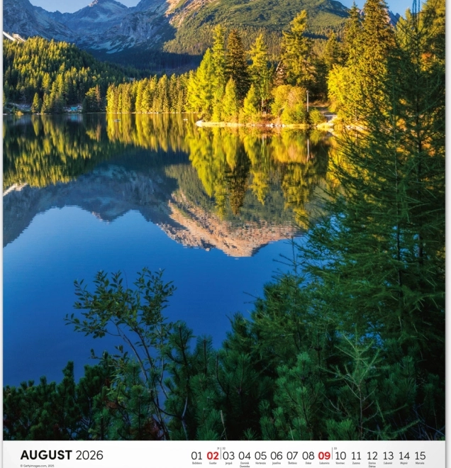 Kalendarz ścienny Tatry 2026