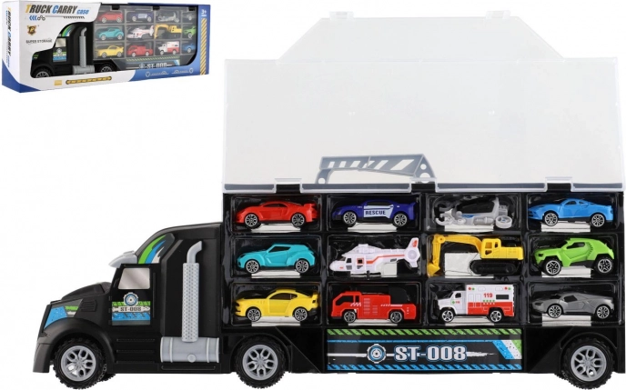 Auto ciężarówka – transporter z pojazdami 50 cm
