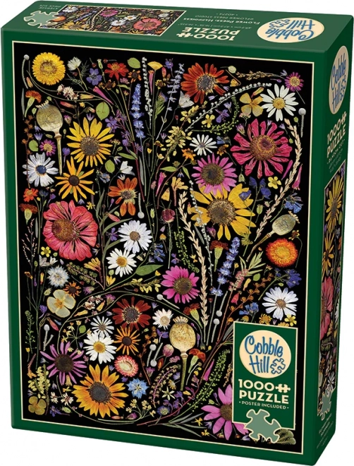 Puzzle Cobble Hill Tłoczone Kwiaty: Szczęście 1000 Części