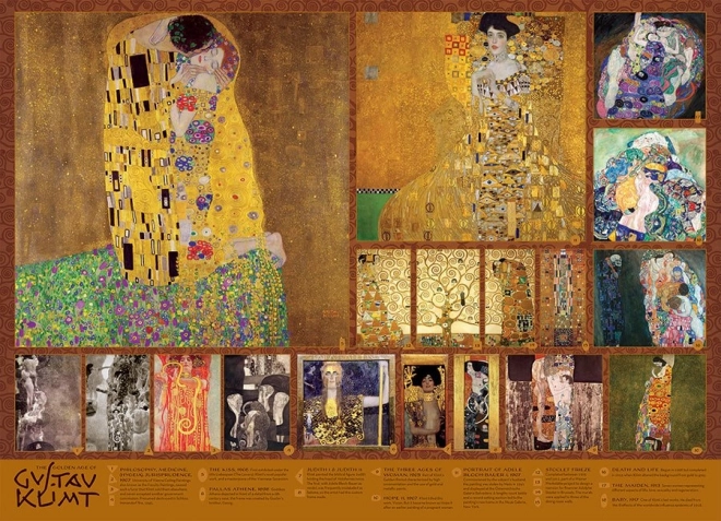 Puzzle Złoty Wiek Gustava Klimta 1000 elementów