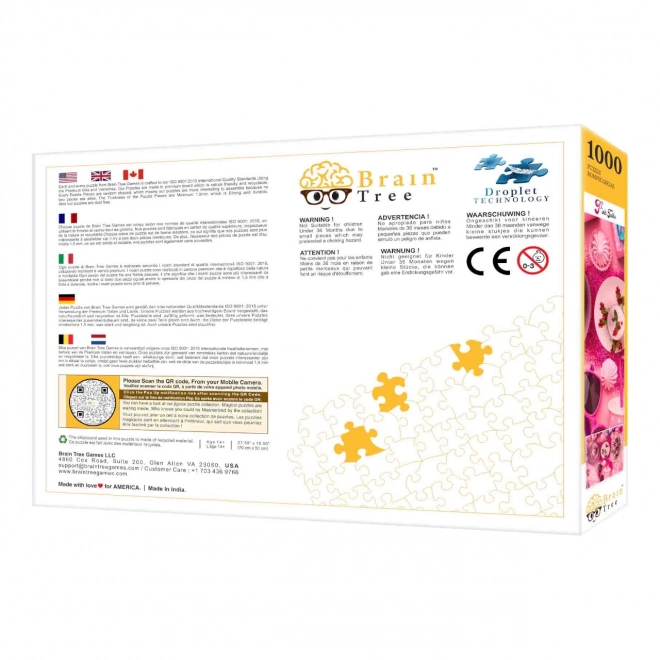 Puzzle Brain Tree Różowo położone