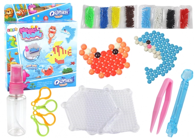 Zestaw wodnych koralików DIY Magic Beads 8 kolorów zwierząt morskich