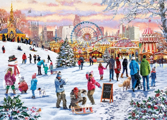 Puzzle Zimowy cud w Hyde Parku 1000 elementów