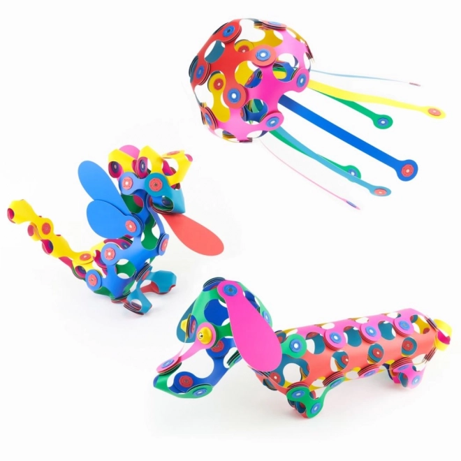 Magnetyczne klocki Clixo Super Rainbow, 60 sztuk