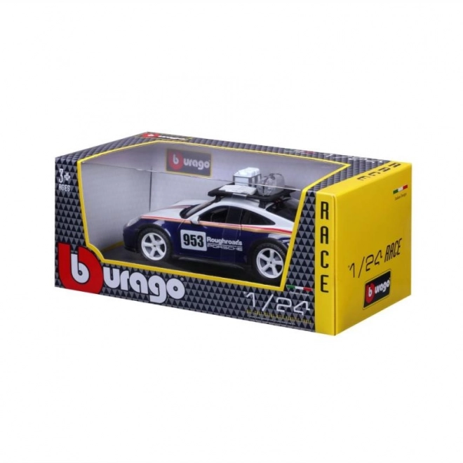 Bburago 1:24 Wyścigi - Porsche 911 Dakar - Niebieski 953 Roughroads