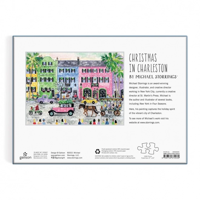 Galison Puzzle Michaela Storrings - Święta w Charleston 1000 kawałków