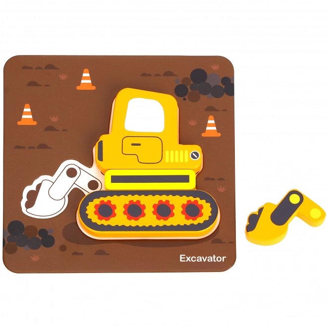 Woopie drewniane puzzle pojazdy Montessori FSC