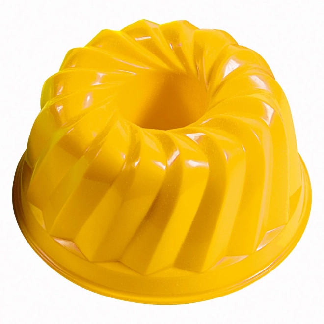 Androni model do piasku kształt tortu, średnica 12 cm – Żółta