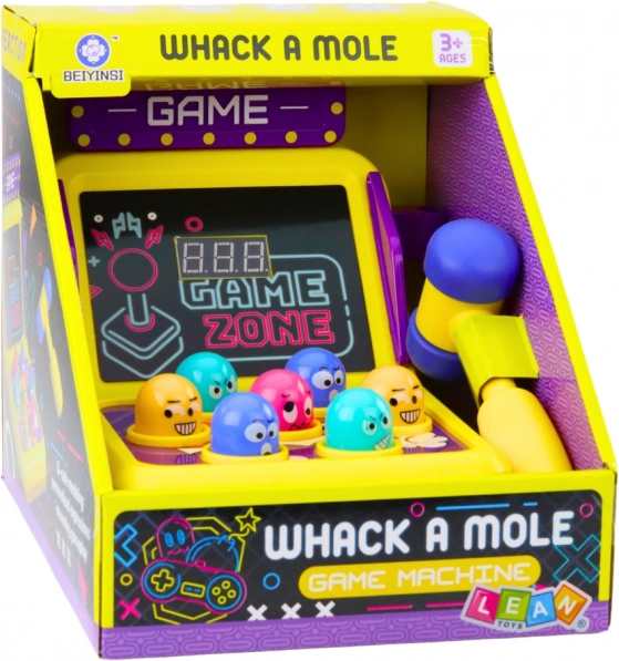 Gra zręcznościowa Whack A Mole Automat Z Młotkiem Światła Dźwięki