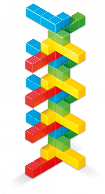 Magnetyczne klocki GEOMAG Magicube Green Line 64 klocków