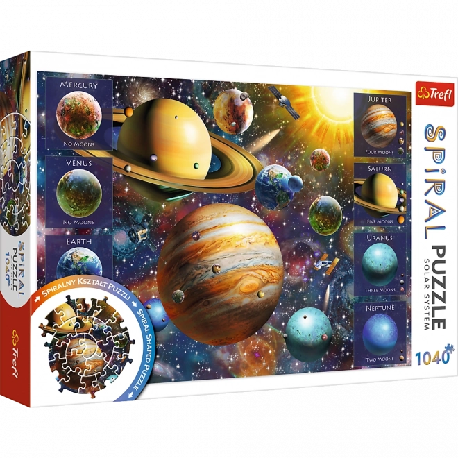 puzzle spiralne układ słoneczny 1040 elementów