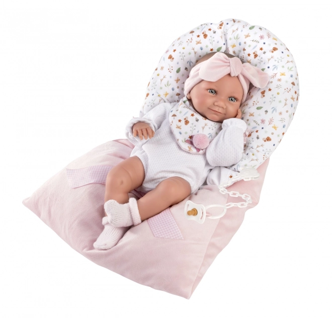 Llorens 73901 NOWORODEK DZIEWCZYNKA - realistyczna lalka niemowlę z całkowicie winylowym ciałem - 40 cm