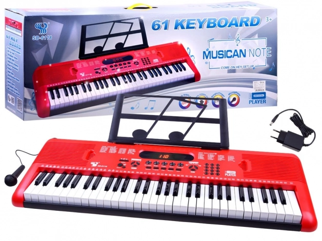 Elektroniczne klawisze z mikrofonem