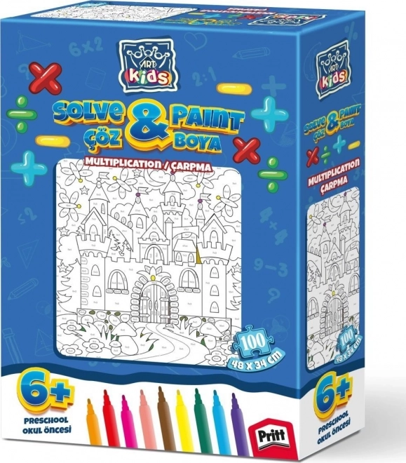 Kolorowanka ART PUZZLE Mnożenie 100 elementów
