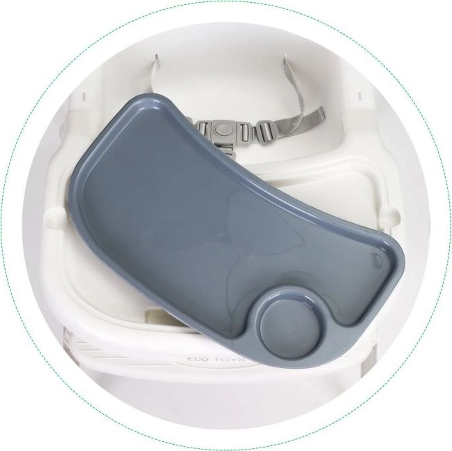 ECOTOYS Krzesełko do karmienia 2w1 biała