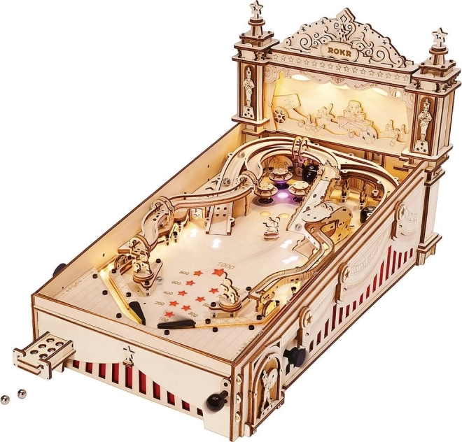 Drewniana układanka Pinball Machine