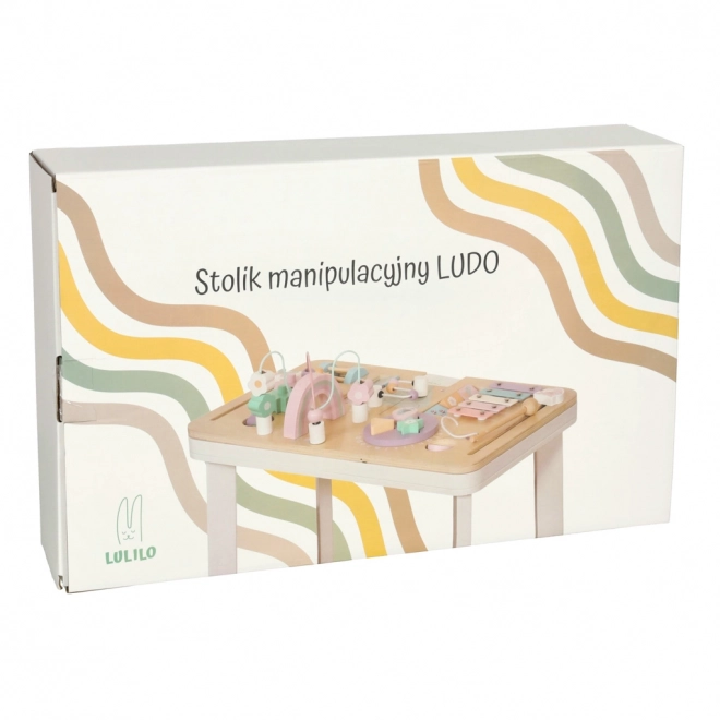 Interaktywny stół montessori Lulilo różowy
