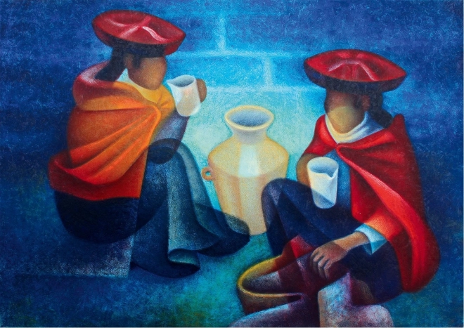 Puzzle Kupcy, Peru 1000 elementów BLUEBIRD