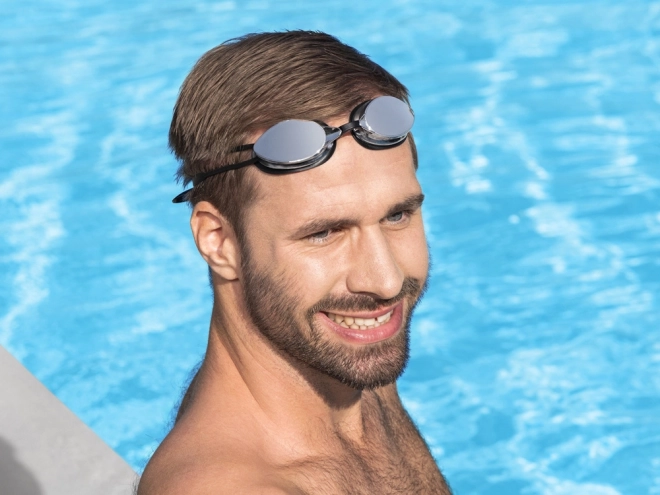 Gogle pływackie Bestway Elite Blast Pro dla dorosłych i młodzieży – czarne