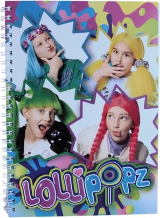 notes A5 Lollipopz z kołową spiralą