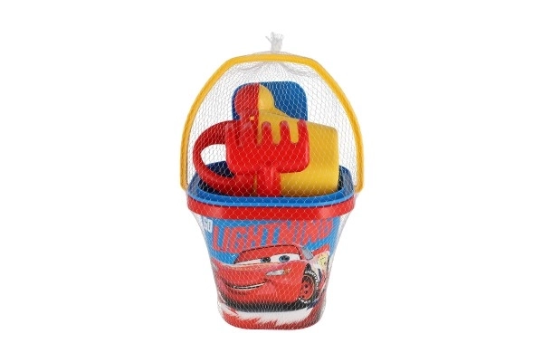 Zestaw do piasku Samochody plast 5szt 26x18cm w siatce 12m+ Wader