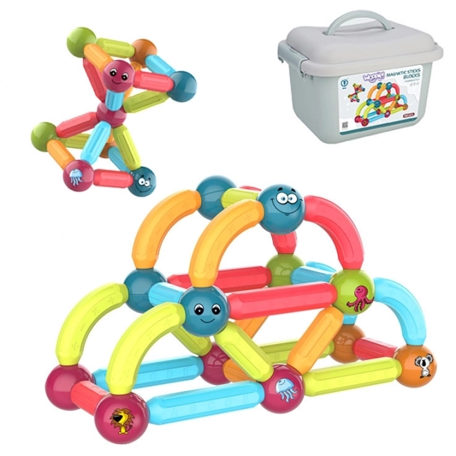 Woopie magnetyczne klocki edukacyjne 52 szt.