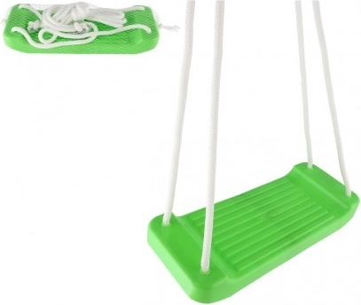 Huśtawka plastikowe siedzisko 44 × 17 cm, nośność 60 kg – Zielony