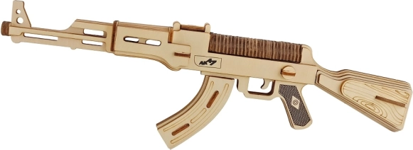 Drewniane puzzle 3D – karabin AK-47