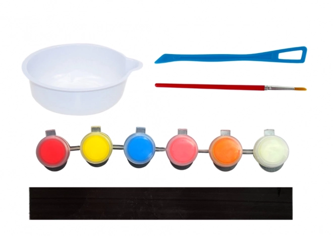 Zestaw do malowania DIY Świecące sowy Gipsowe magnesy