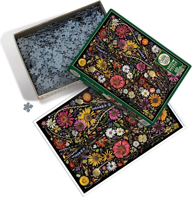Puzzle Cobble Hill Tłoczone Kwiaty: Szczęście 1000 Części