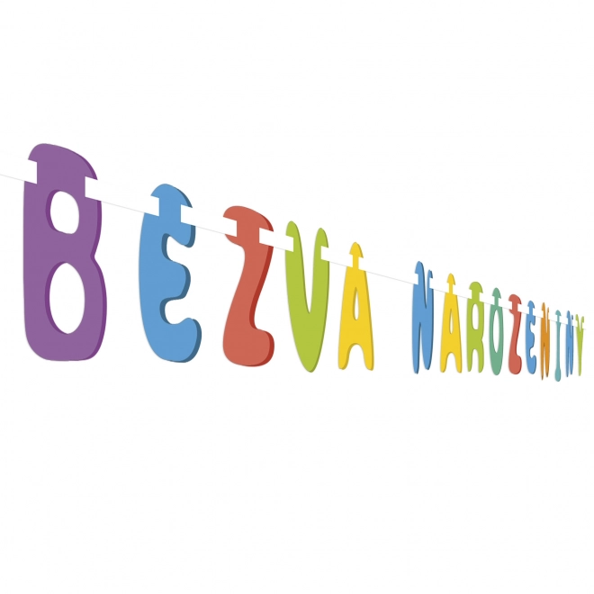 Papierowa girlanda Super Urodziny