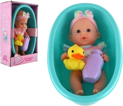 Laleczka niemowlę do wanienki z akcesoriami 26 cm