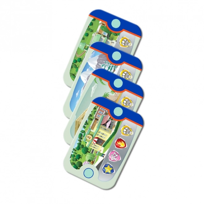 Pacynki 4 szt. tkanina Psi Patrol/Paw Patrol w pudełku 26x30x6cm