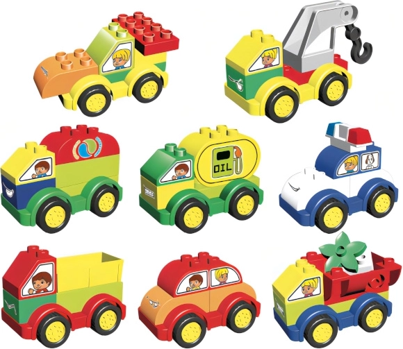 L-W Toys Junior klocki auta, 62 szt.