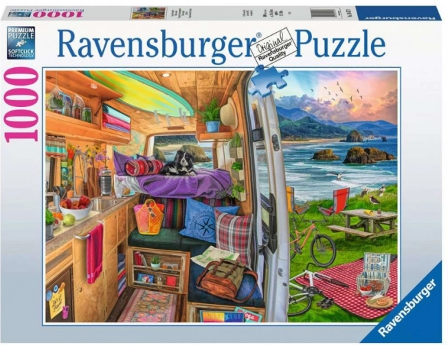 Puzzle 2D 1000 elementów Widok z kampera