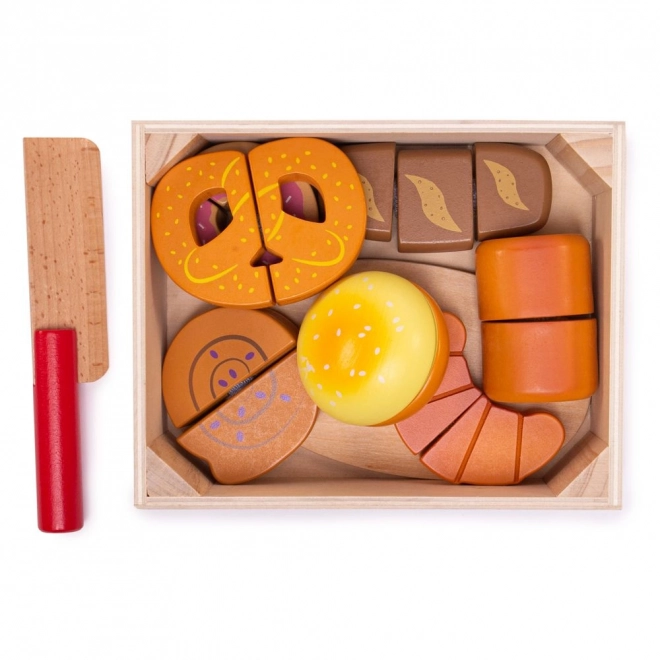 Bigjigs Toys Pieczywo do krojenia w skrzynce