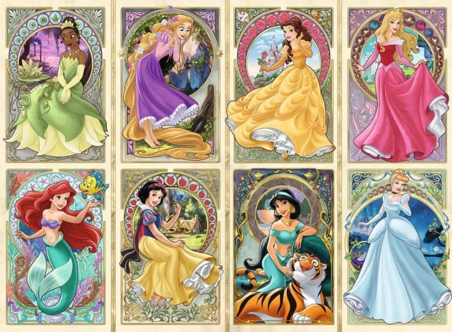 Puzzle Księżniczki w stylu secesyjnym - Ravensburger 1000 szt.
