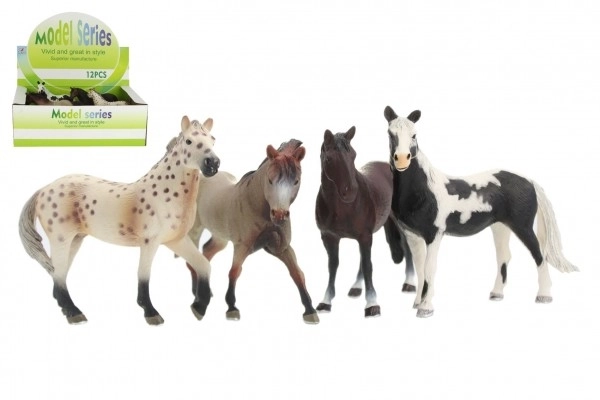 Plastowa figurka konia 15 cm - 4 kolory