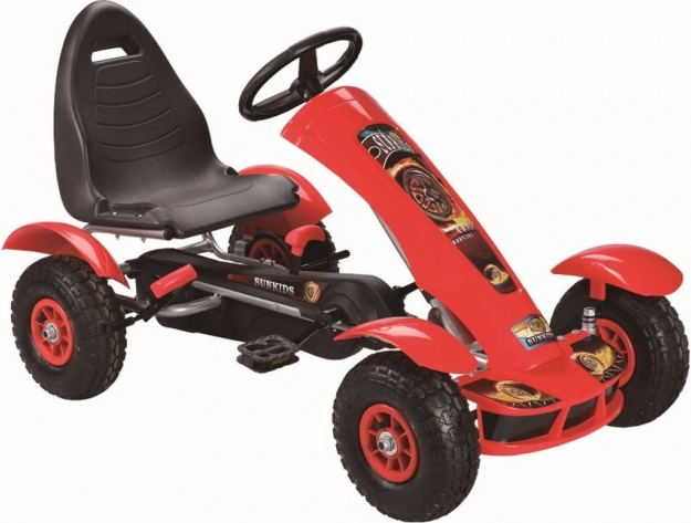 Gokart na pedały czerwony