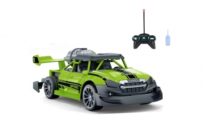 Zdalnie sterowane auto 1:20 z efektem dymu czerwone