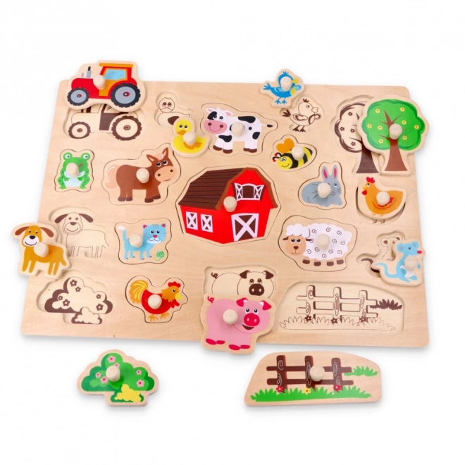 Duże drewniane puzzle Na wsi