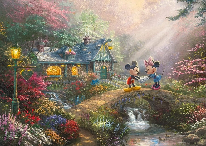 Puzzle w metalowej puszce Mickey & Minnie 500 element�f3w