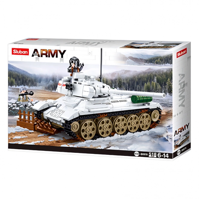 Sluban Bitwa o Budapeszt M38-B0978 Biały czołg T-34/85