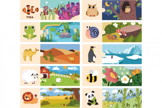 Puzzle Zwierzątka Logiczne Zabaw VIGA